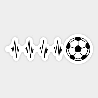 Soccer Heartbeat Sticker